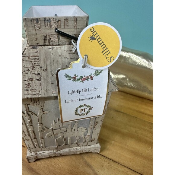 Moose LED Christmas Light Up Lantern Lamp Hanging Paper Pier 1 Imports - Picture 6 of 7